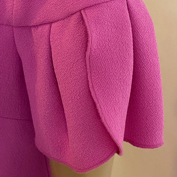 Trina Turk Jacinta Shift Dress Petal-Sleeve - Pink/Snapdragon Size 0 - Picture 10 of 16